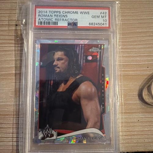 Roman Reigns [Atomic] #42 2014 Topps Chrome WWE card