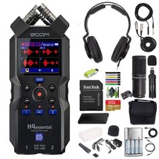 Zoom H4essential 4-Track Handy Recorder 2024 Model, Essential Series with