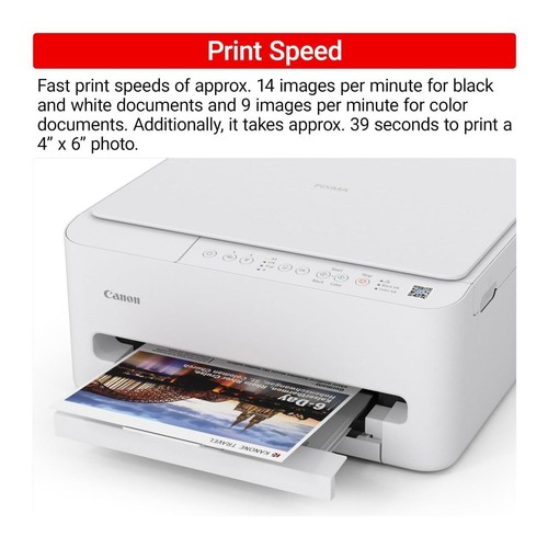 Wireless Color Inkjet Printer for Duplex Printing, White – Cost Efficient Home P - Afbeelding 6 van 10