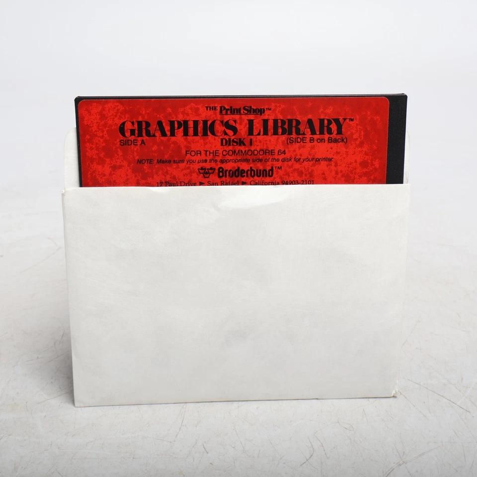 The Print Shop Graphics Library Program 1 5.25" Disk Commodore 64 C64 - Image 2 of 4