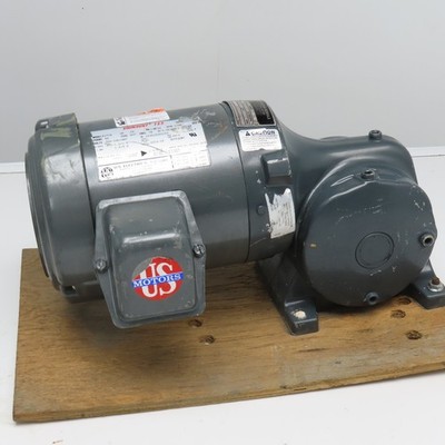 US Motors Type CWP 31 : 1 Verhältnis 56RPM Leistung Getriebemotor 208-230/460V