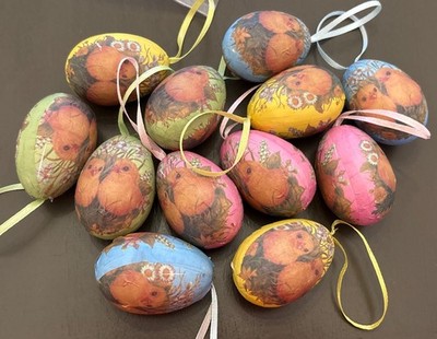 Adorable Easter Eggs Baby Chicks Design Set Of 12 Eggs