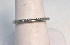 Fashion Narrow Band 2mm Sterling Silver Ring  Size 7