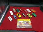 Vintage Matchbox Lot 13 Cars Mixed years & Styles & 1969 Collector's Catalog
