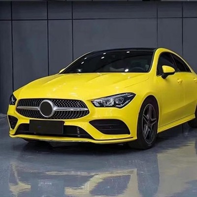 5ft x 50ft Full Roll Car Vinyl Wrap Corn Yellow Bubble Free Auto Body Decal Film