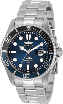 Invicta Men's Watch Pro Diver Blue Dial Silver Tone Stainless Steel 30807