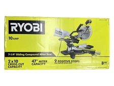 RYOBI 7-1/4" Sliding Miter Saw - TSS702 -OPEN BOX-