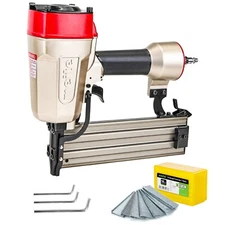 meite ST64E 14 Gauge Pneumatic Concrete T Nailer with 400 PCS Concrete Nails