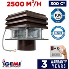 Chimney Fan For Fireplace Barbecue Exhaust Fan For Round Flue 25Cm/ 10" 110 Volt