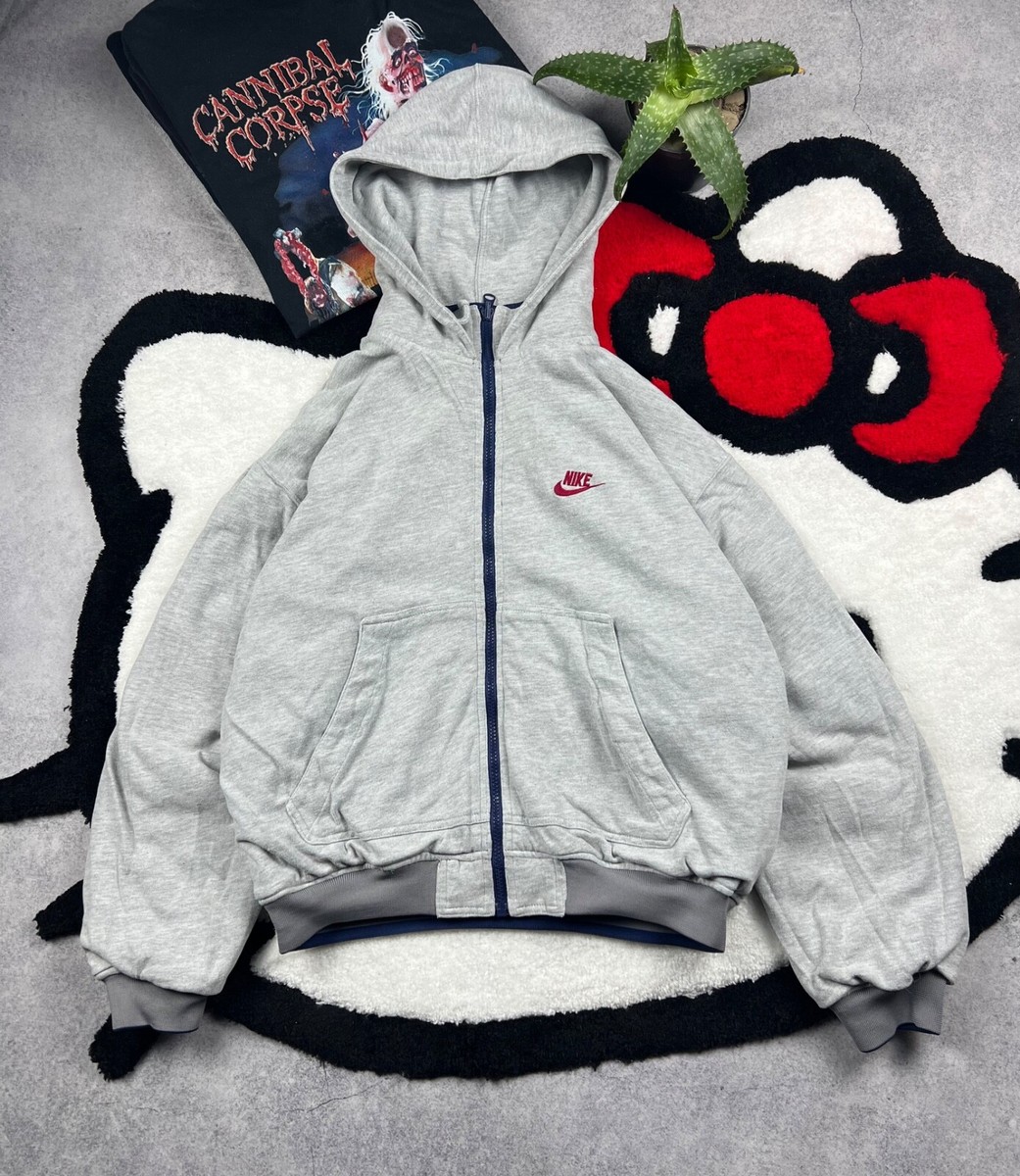 ウェア Vintage Nike Big Logo Reversible Jacket Vintage Nike Big Logo Oversized Reversible Nylon 90s Jacket