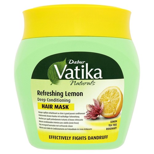 Dabur Vatika 500gm Lemon Deep Conditioning Hair Mask Cream Fights