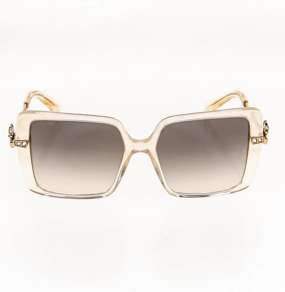 Gafas de sol rectangulares BVLGARI FLOWER BV8243B dorado rosa melocotón cristal ópalo 8243 Foto 4 de 4