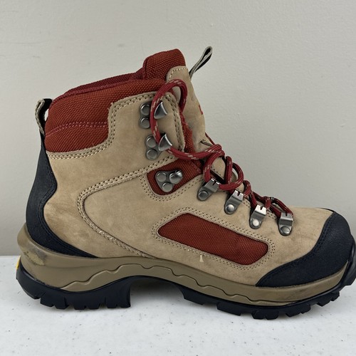 LL BEAN Women's Hiking Boots Tan Red Vibram Waterproof GoreTex Size 7.5 M *READ* - Picture 7 of 18