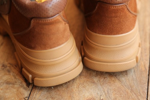 Gucci Beige Tan Suede Boots Shoes Mens UK 9 G US 10 EU 43 - 第 9/12 張圖片