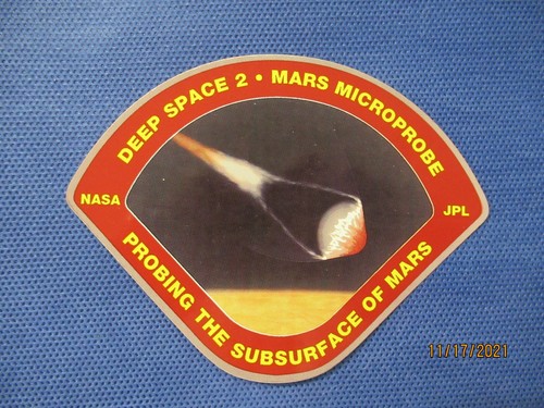 Official NASA "Deep Space 2" Sticker and lapel pin - Picture 2 of 4