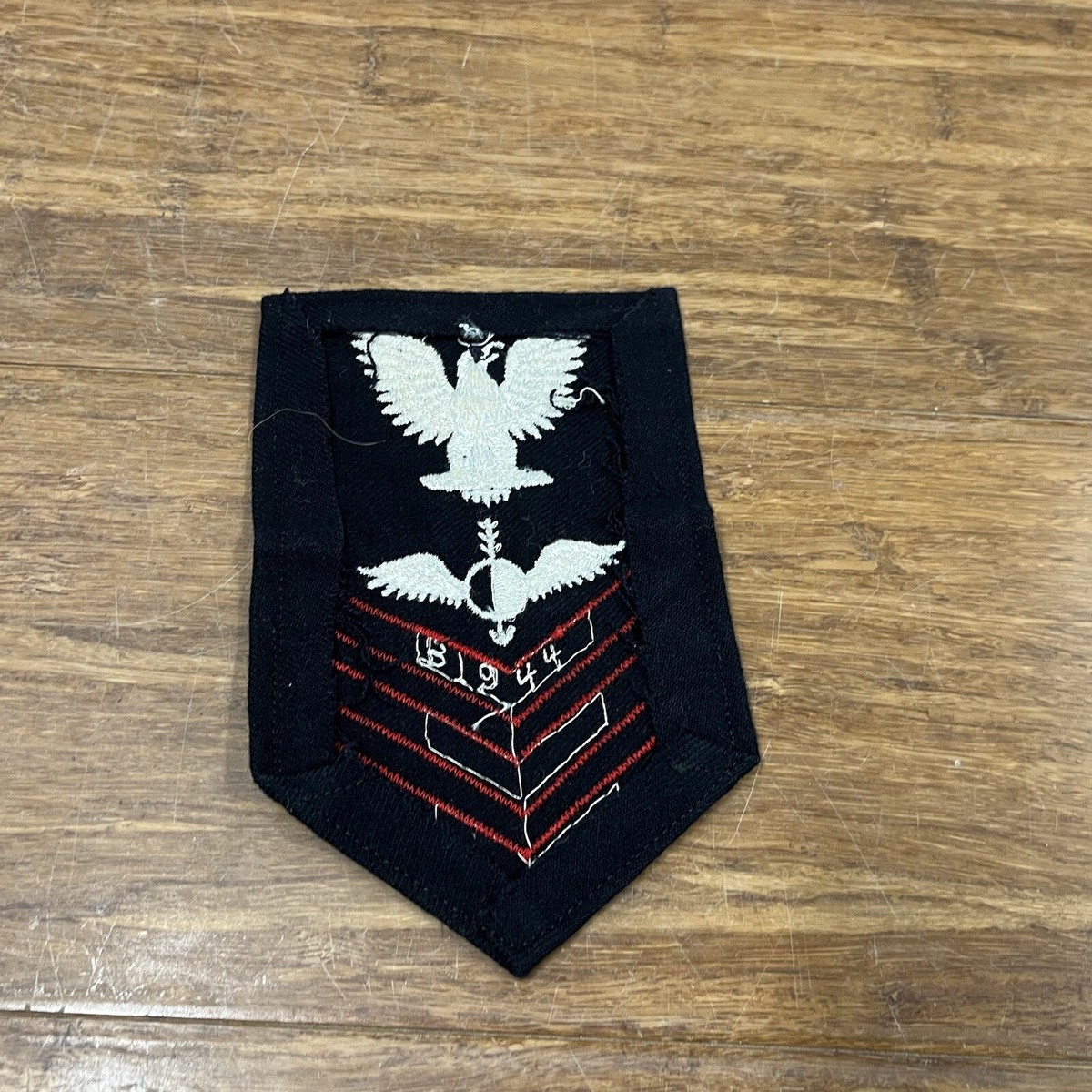 アトランティックイーグルス パッチ WW2 Vintage US NAVY Eagle 3 Stripe Eagle Wings Half Circle Arrow