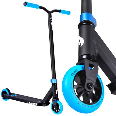 Chilli Pro Base Stunt-scooter H=79cm  trick tret aktion Roller schwarz / blau