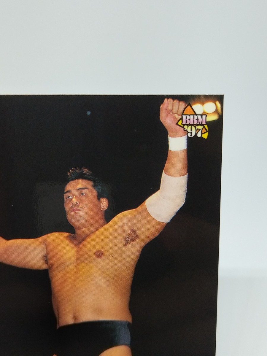 1997 TAKASHI IIZUKA New Japan Pro-Wrestling Card BBM #14 Very rare