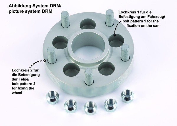 H&R Abe Spurverbreiterung 40Mm Opel Astra J P-J 1155701-20 Distanzscheiben-image