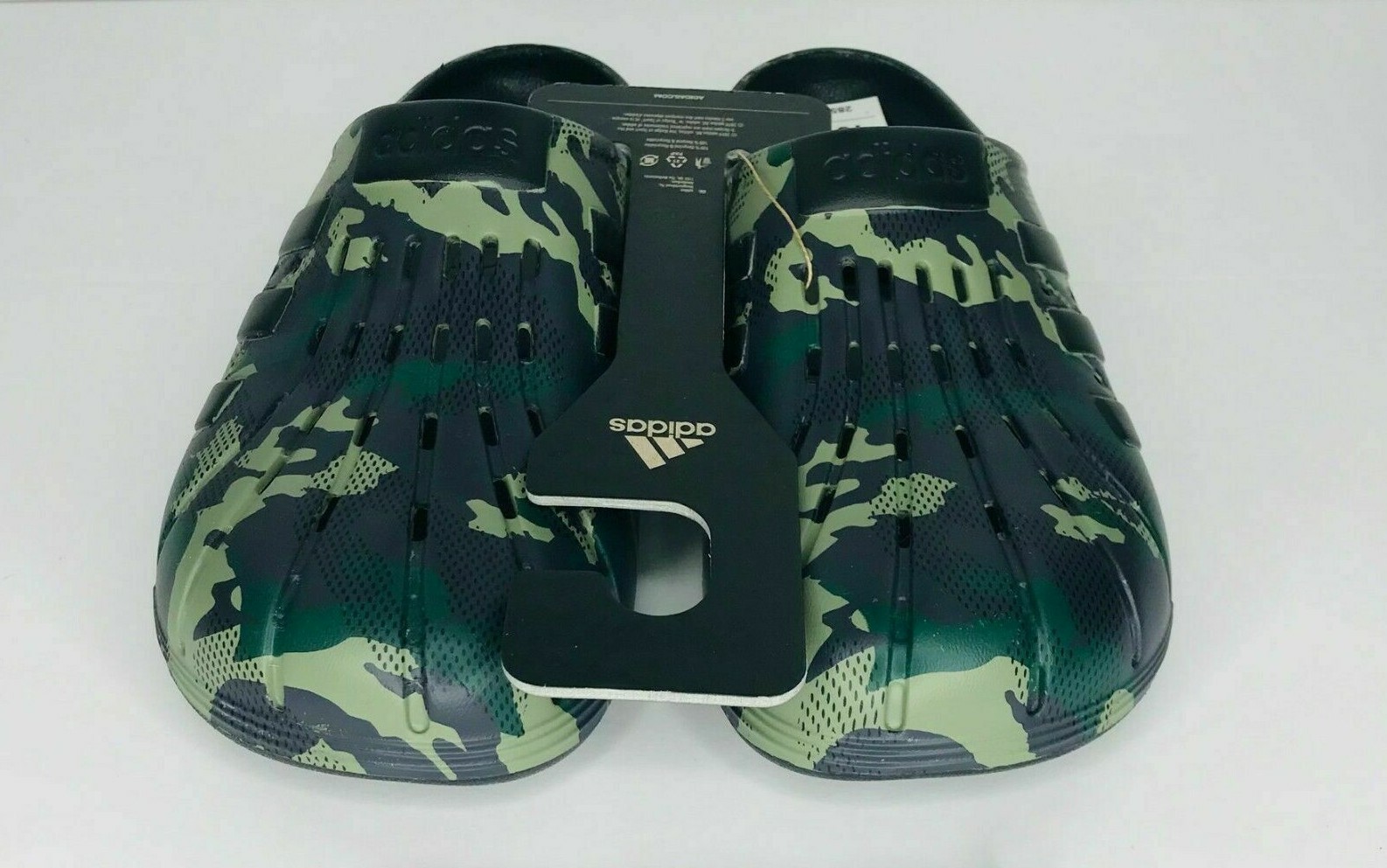 adidas Adilette Clogs Men's Camo Green Black Sandal Slides Shoes GW1050  Womens | eBay