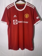 ADIDAS MANCHESTER UNITED 21/22 HOME JERSEY RED H31447 MEN'S Size XS