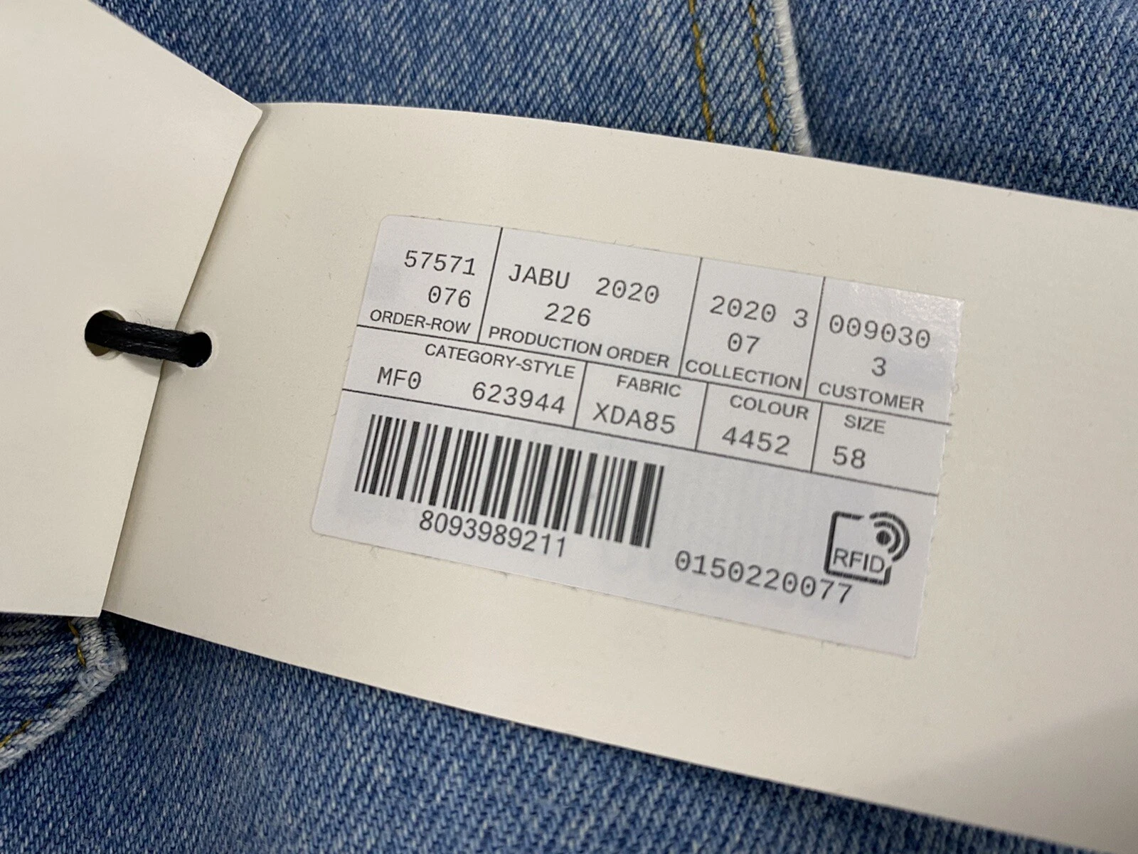 Giacca smanicata Gucci denim lavato taglia US 4XL EU 58 Made in Italy