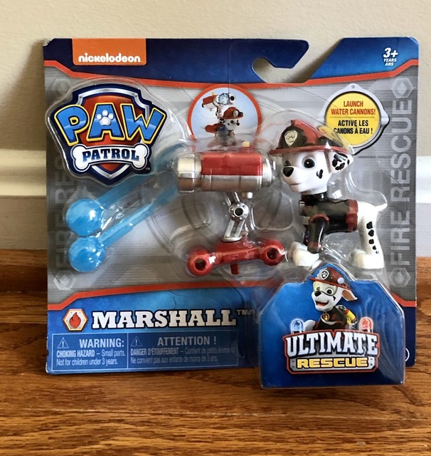 NEW MARSHALL Paw Patrol FIRE ULTIMATE RESCUE action Pup w launching water cannon | eBay