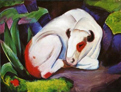 Franz Marc The Steer (The Bull) 1911 17''x 22'' Archival Art Print