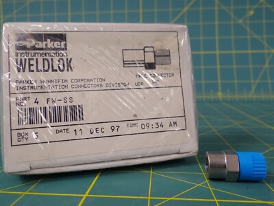Parker Weld-Lok 4 FW-SS Stainless Steel 316 Socket Weld Tube Fitting, 1/4''NPT