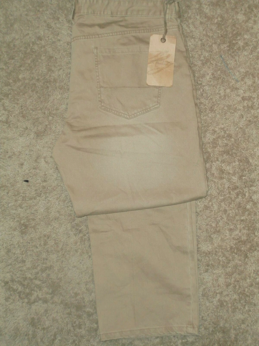 Roundtree u0026amp; Yorke Casuals- Straight-fit Denim Pants, size: 40/34, Dark  Biege | eBay
