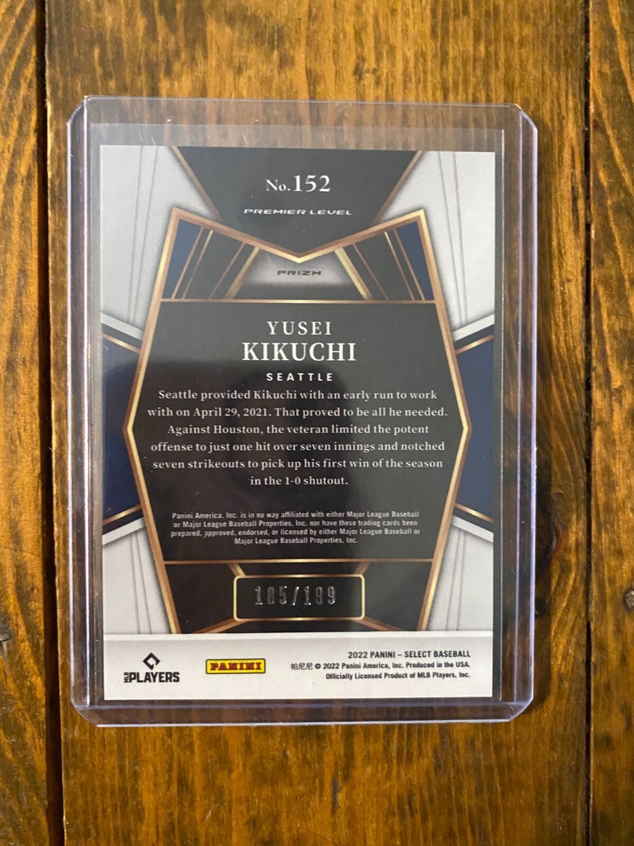 2022 Panini Select Yusei Kikuchi Red Parallel 185/199 Seattle
