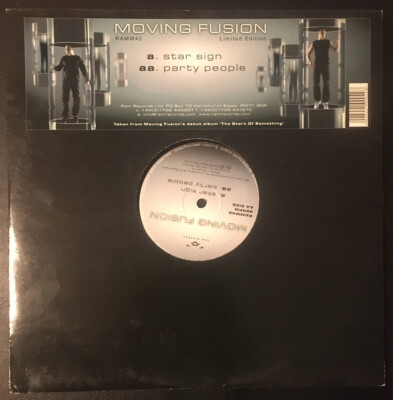 MOVING FUSION - Star Sign / Party People - 12'' Vinyl Single RAMM42 Ltd EX