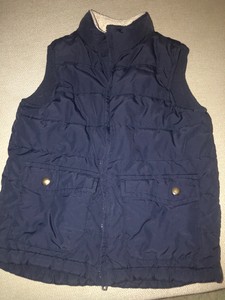 navy blue winter vest