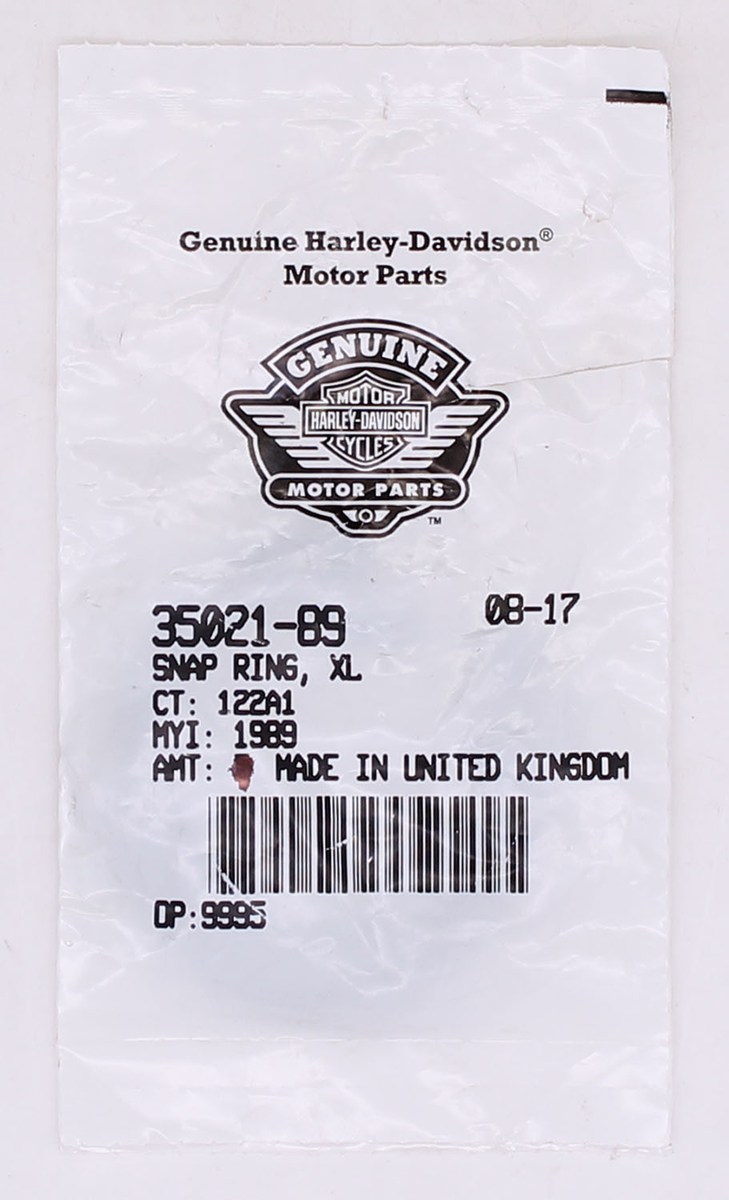Harley-Davidson Snap Ring, XL Part Number - 35021-89 | eBay