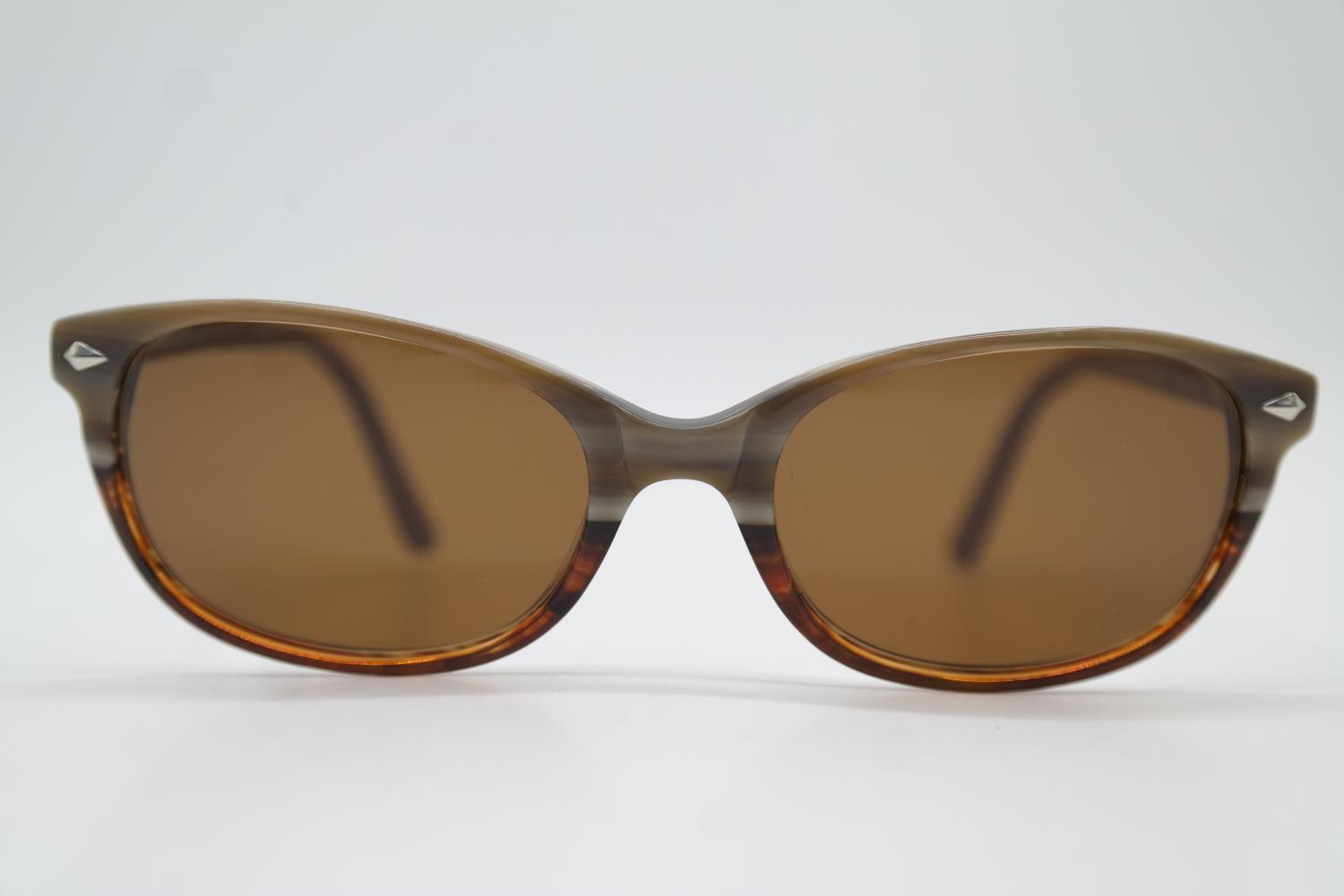 Gafas De Sol YY 45 CB5052 Marrón Plateado Ovaladas Nuevas