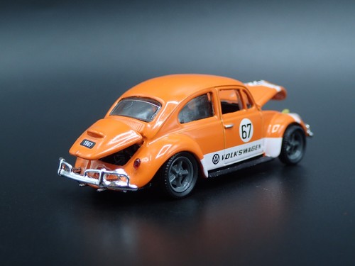 1960-1967 VW Volkswagen Escarabajo Bug Naranja 1:64 Escala Maqueta de Metal - Imagen 9 de 9