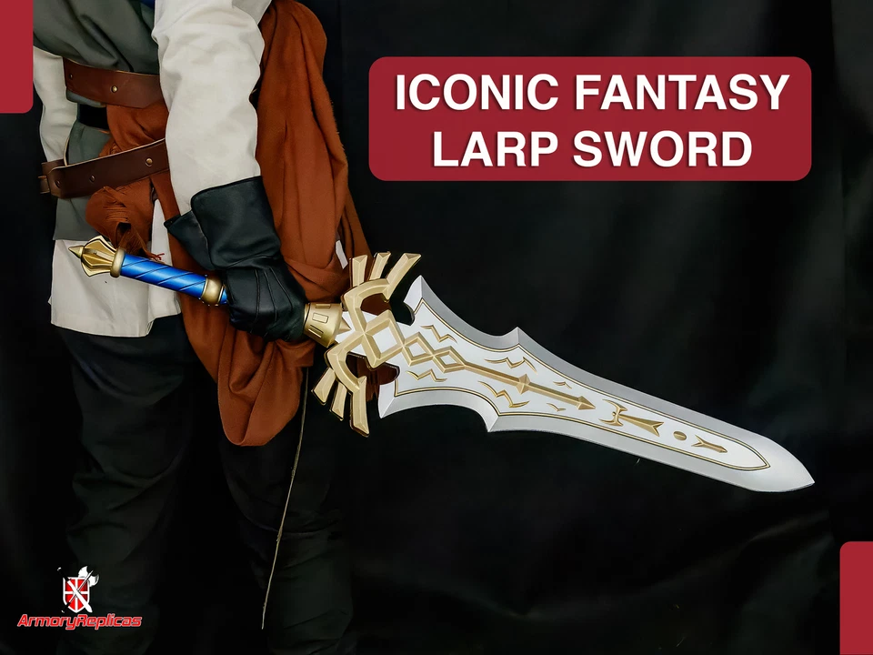 Espada de espuma de héroe con funda liviana fantasía cosplay utilería para LARP y disfraz Foto 2 de 4