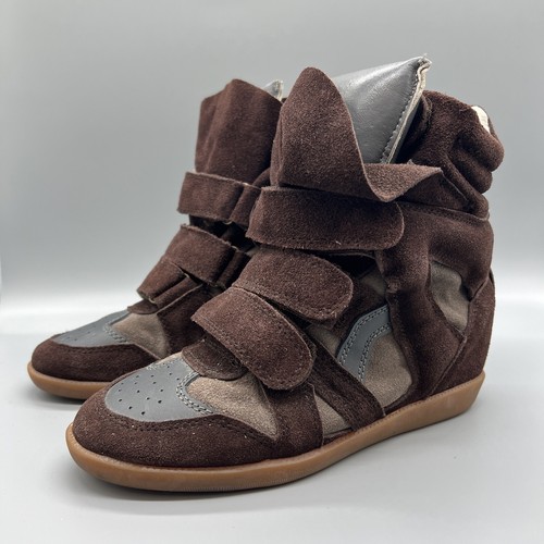 brown sneaker wedges