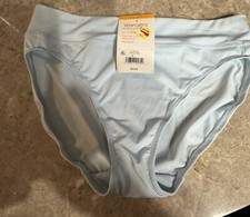 VINTAGE WARNERS SECOND SKIN MID WAIST PANTY  BLUE. SIZE SMALL / 5