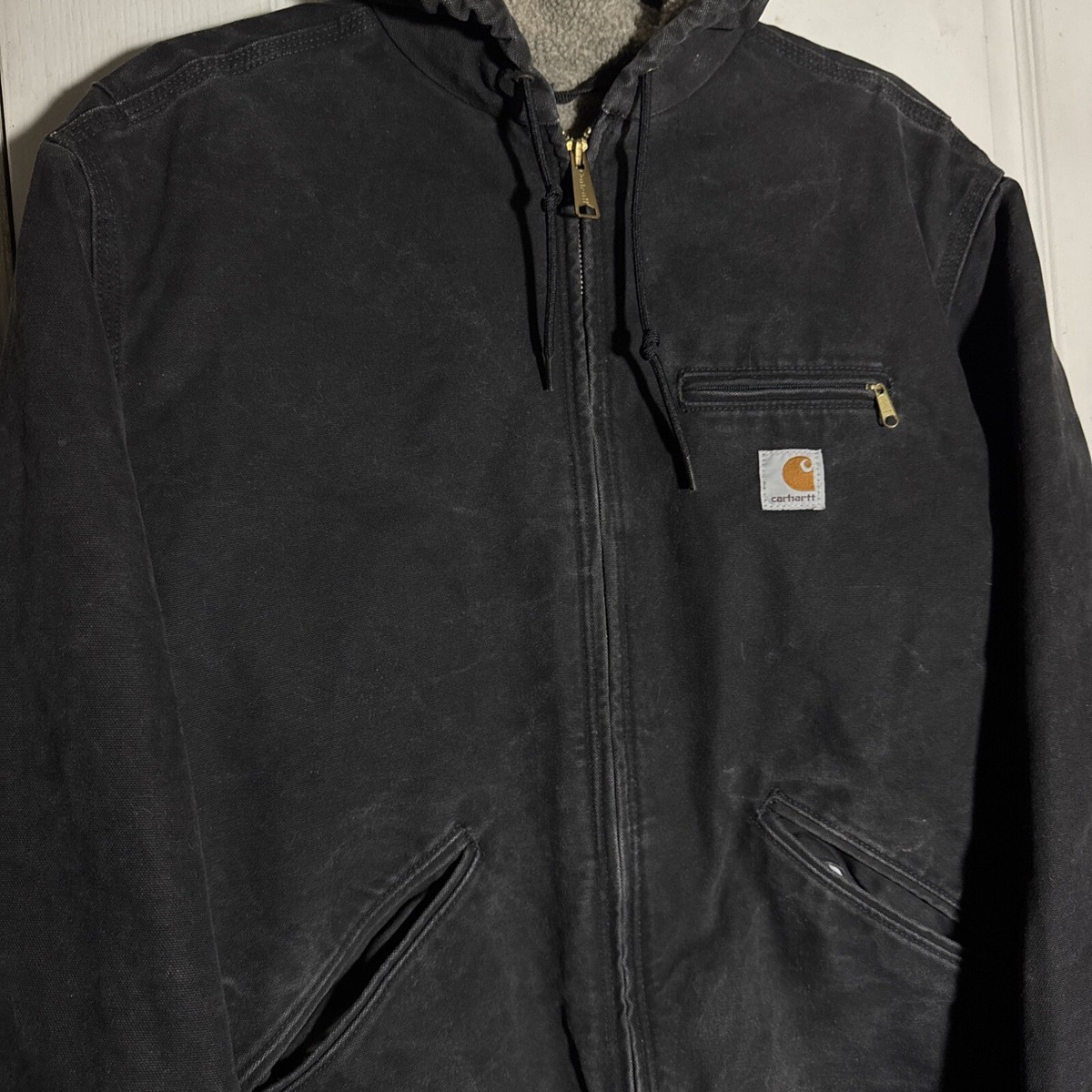 Carhartt Sierra Jacket Sherpa Lined Womens Size XL WJ141 BLK
