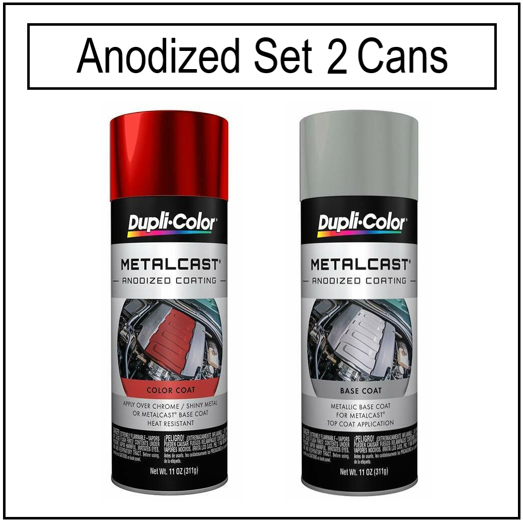 Metalcast Anodized Red Engine Valve Cover Spray +Base Ground -No