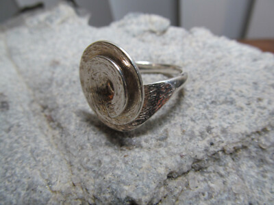 Paola Valentini 925 Sterling Silber Ring Wirbel Spirale PV ITALY 8,3 g, 8,25er