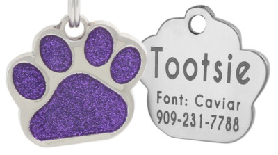 Personalized Pet ID Tag, Dog Tag, Cat Tag, Custom Cat Tag, Easy to Read, Pet Tag