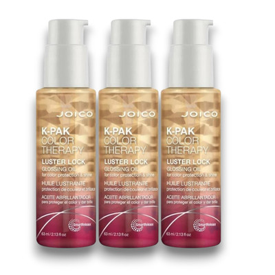 Joico K PAK Color Therapy Luster Lock Glossing Oil 2.13 oz - Lot of 3