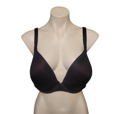 Lane Bryant Cacique Bra 46 D Black Shirt Bra 46D