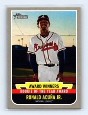 2019 Topps Heritage Ronald Acuna Jr. Award Winners - Rookie of the Year
