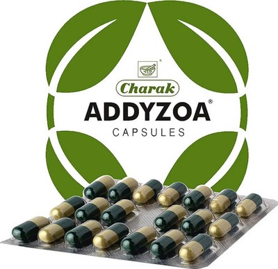Charak Addyzoa Capsules (20 Capsules) X 5 Strips | Herbal Reproductive Wellness