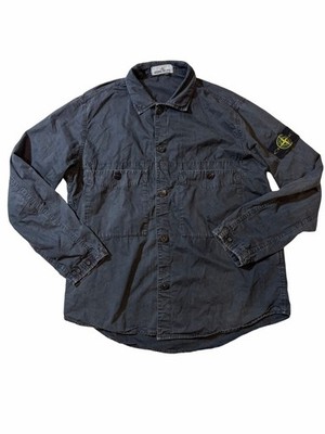 Stone Island OLD Effect Overshirt Garment Dyed Utility Shirt Jacket L