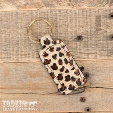 Furry Leopard Keychain