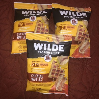 WILDE 13g Chicken & Waffles Protein Chips, 3 Pk.